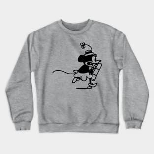 Steamboat Willie 1928 Cartoon Girl Mouse Crewneck Sweatshirt